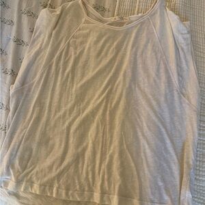 Free people oversized cream T-shirt